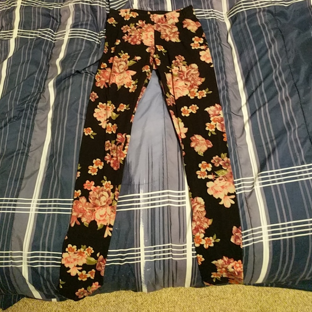 GARAGE Flower black leggings